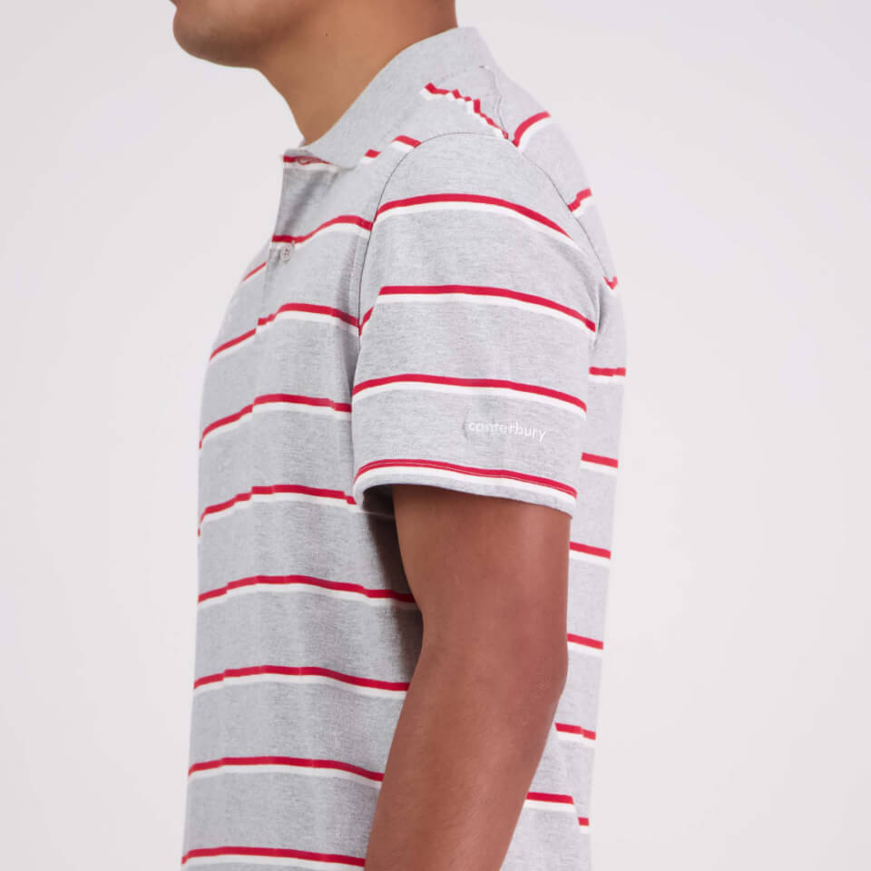 Canterbury M Yarn Dye Stripe Ss Polo Classic Marle