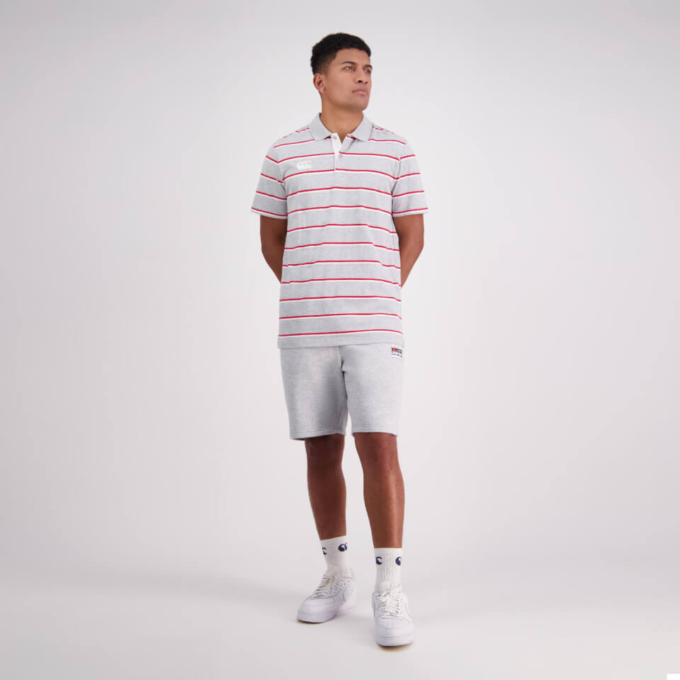 Canterbury M Yarn Dye Stripe Ss Polo Classic Marle