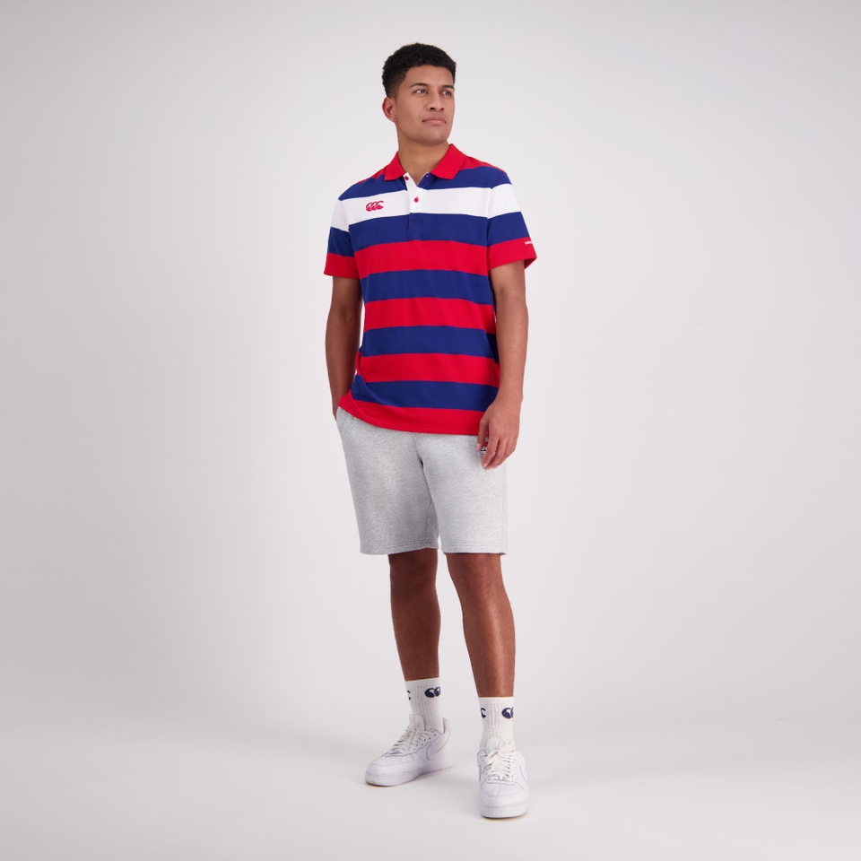 Mens Engineered Stripe Ss Polo Formula One