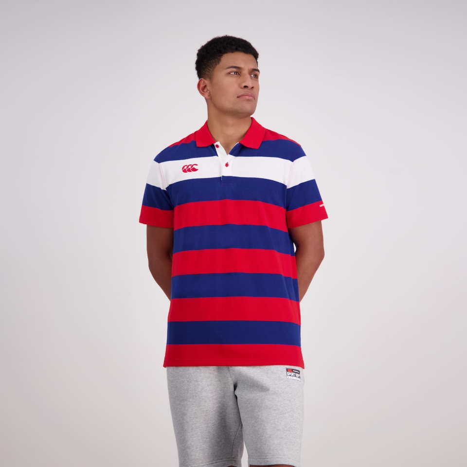 Mens Engineered Stripe Ss Polo Formula One
