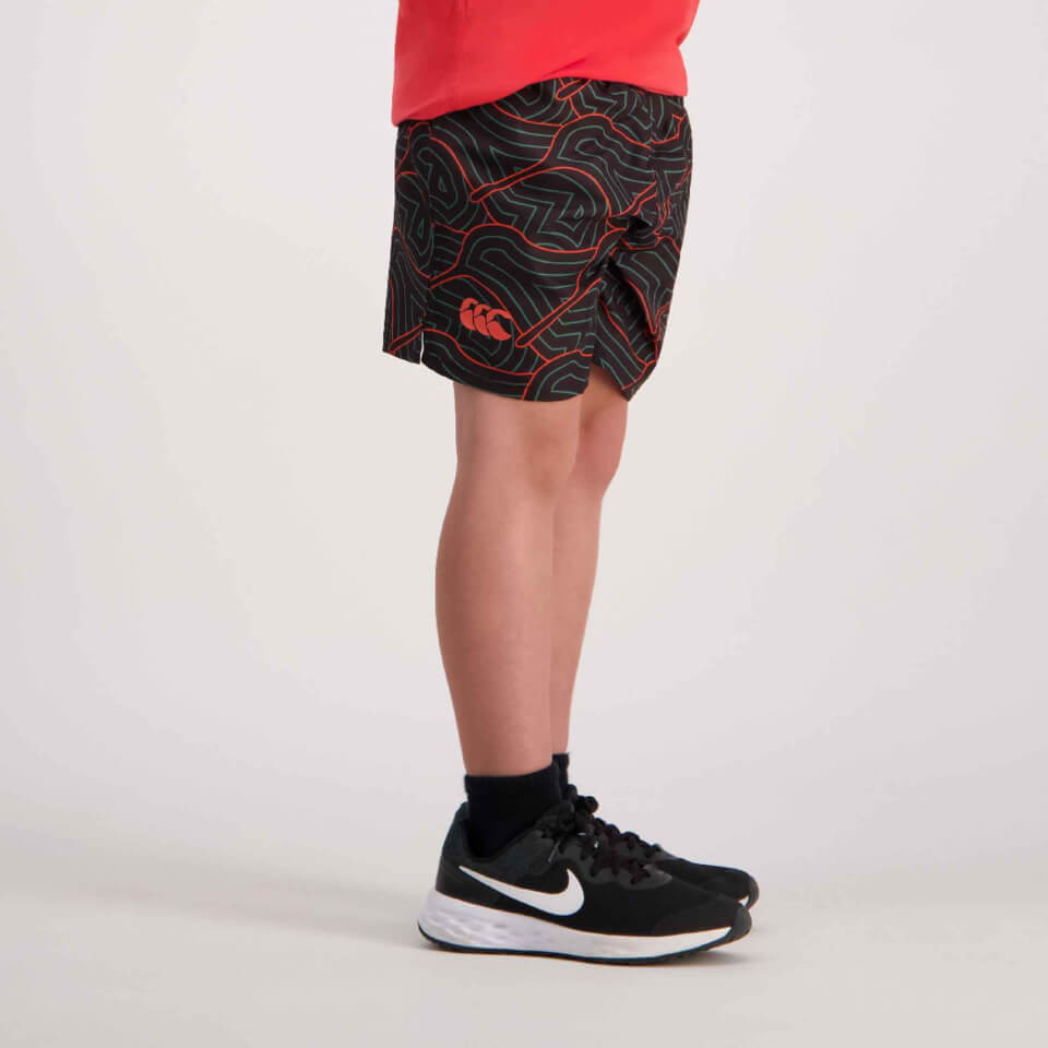 Kids Aop Swim Tactic Short Sea Pine