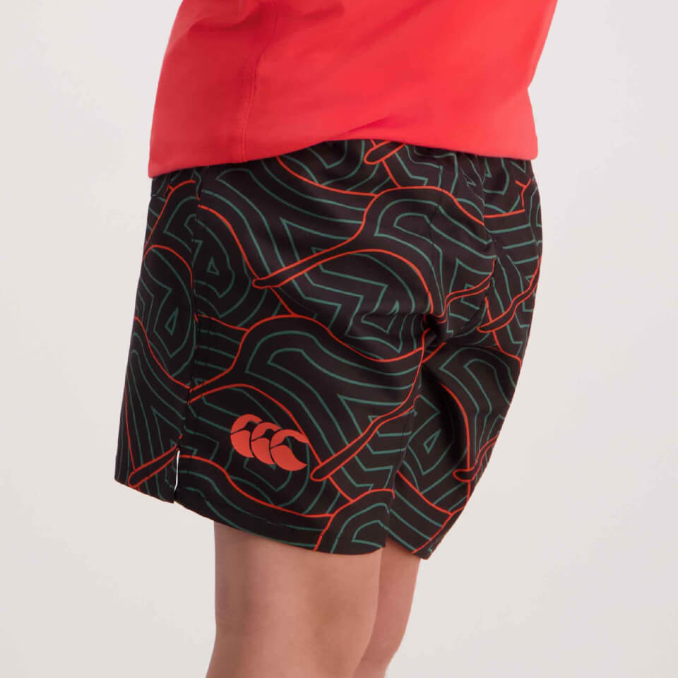Kids Aop Swim Tactic Short Sea Pine