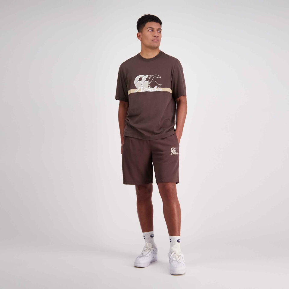 MENS CLASH 9IN KNIT SHORT TURKISH COFFEE