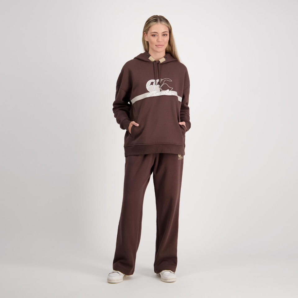 Women Clash Hoodie Turkish Coffee
