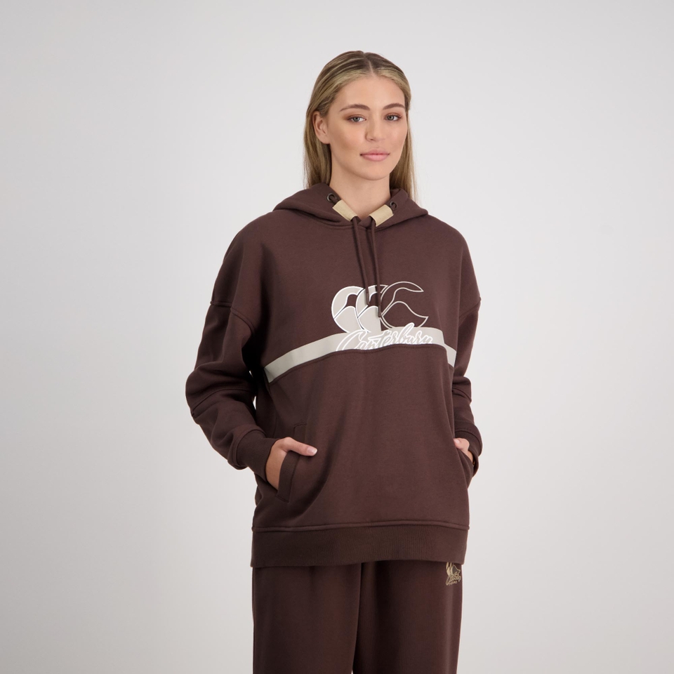 Women Clash Hoodie Turkish Coffee