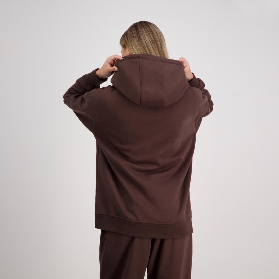Women Clash Hoodie Turkish Coffee