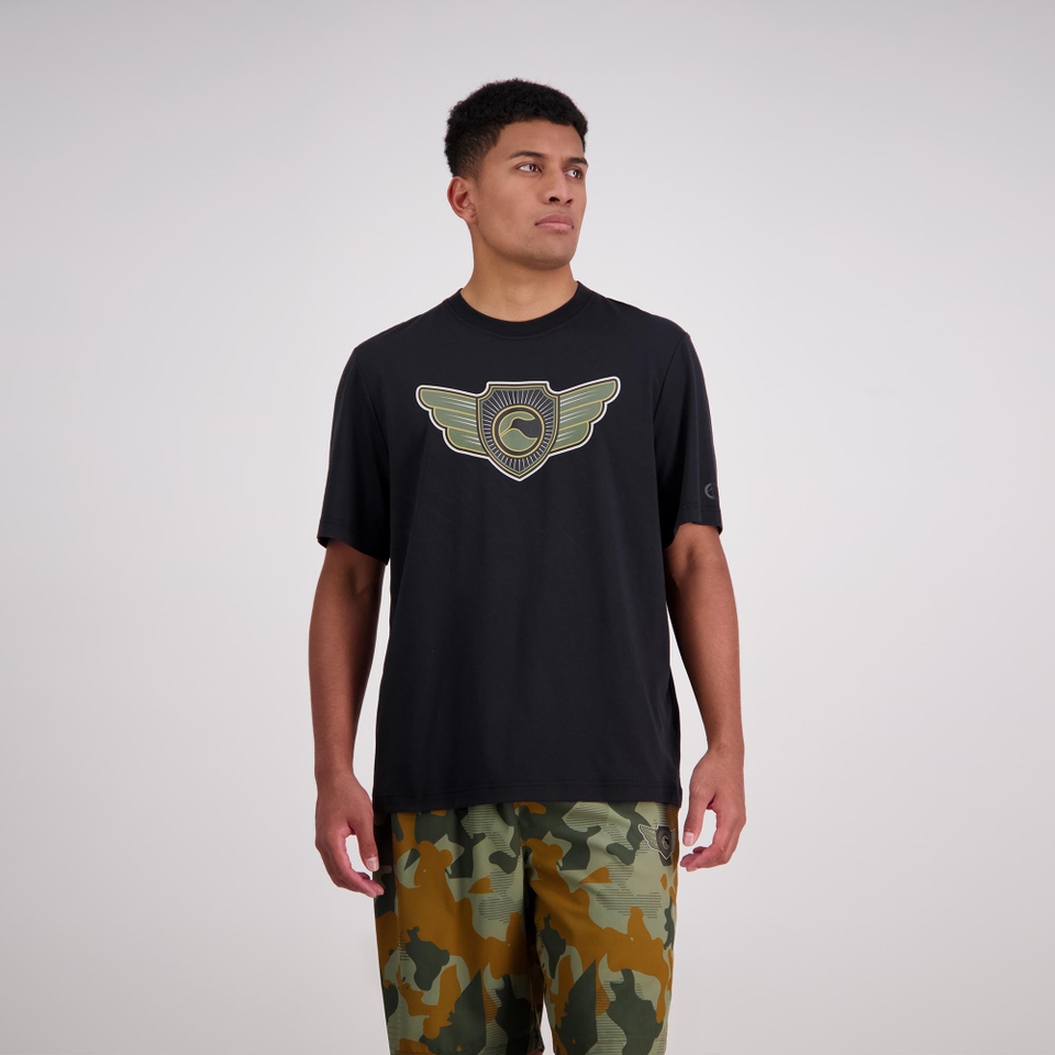 MENS FORCE CREST T-SHIRT JET BLACK