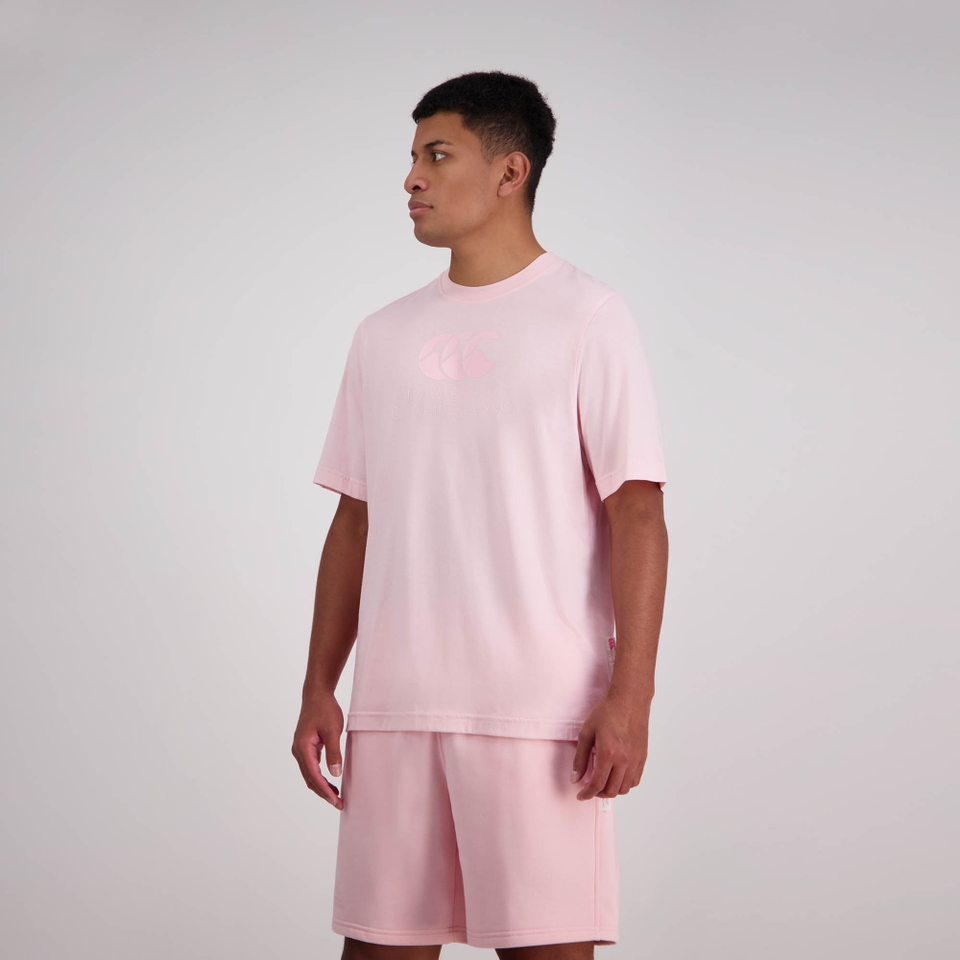 MENS CNZ LARGE LOGO T-SHIRT ALMOND BLOSSOM