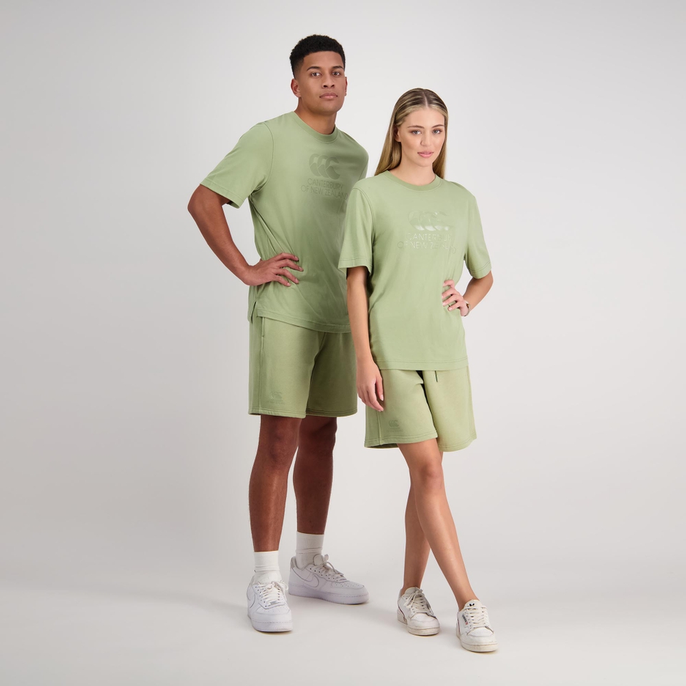 MENS CNZ LARGE LOGO T-SHIRT OIL GREEN