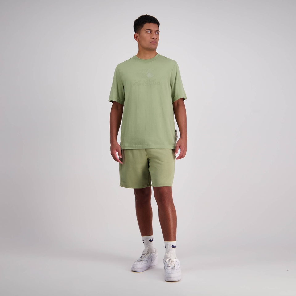MENS CNZ LARGE LOGO T-SHIRT OIL GREEN