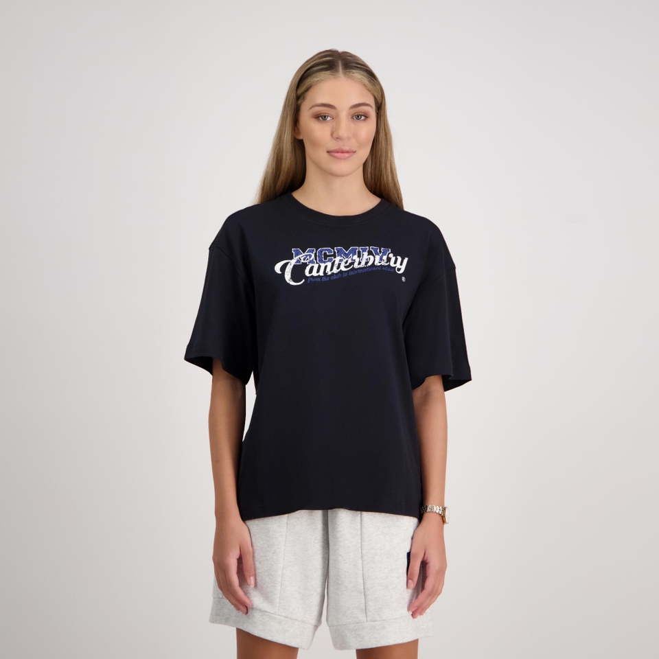 Women Captain T-Shirt Jet Black