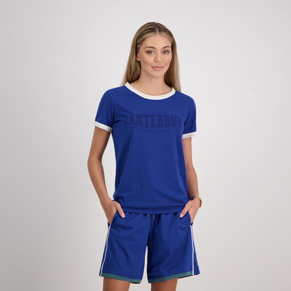 Women Captain Ss Ringer T-Shirt Limoges