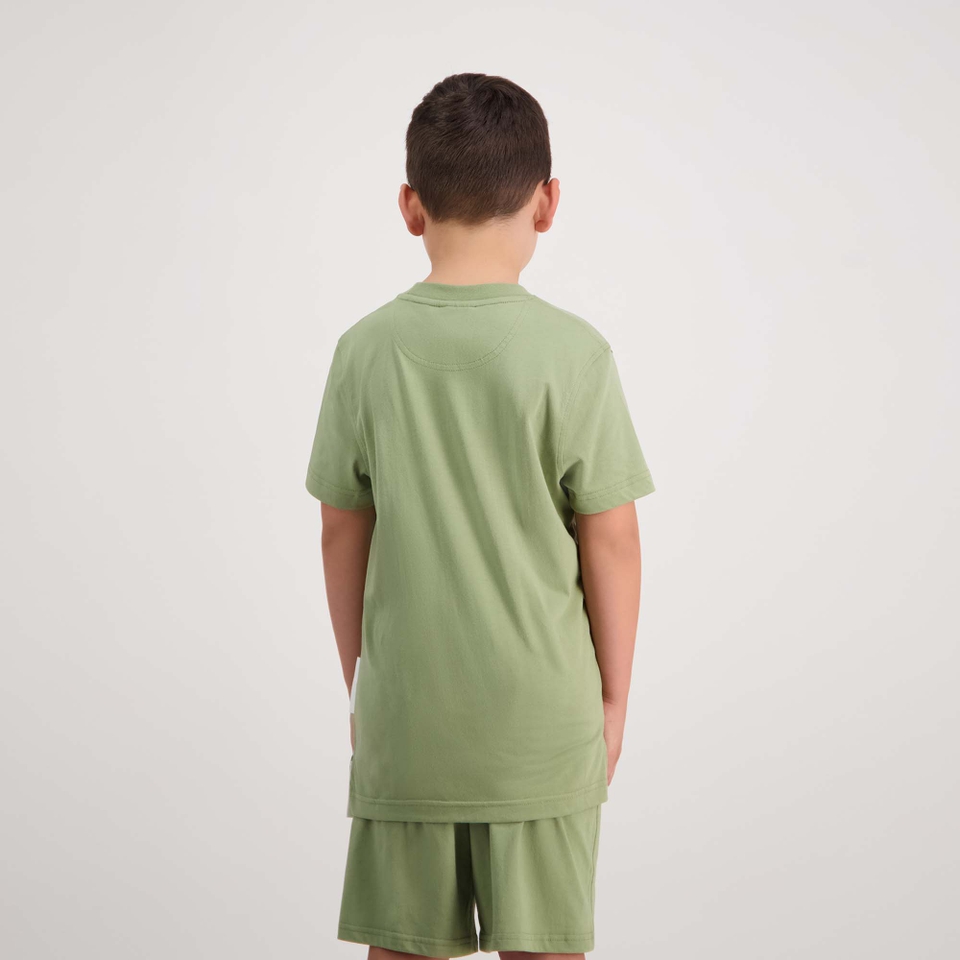 KIDS CNZ LARGE LOGO T-SHIRT OIL GREEN