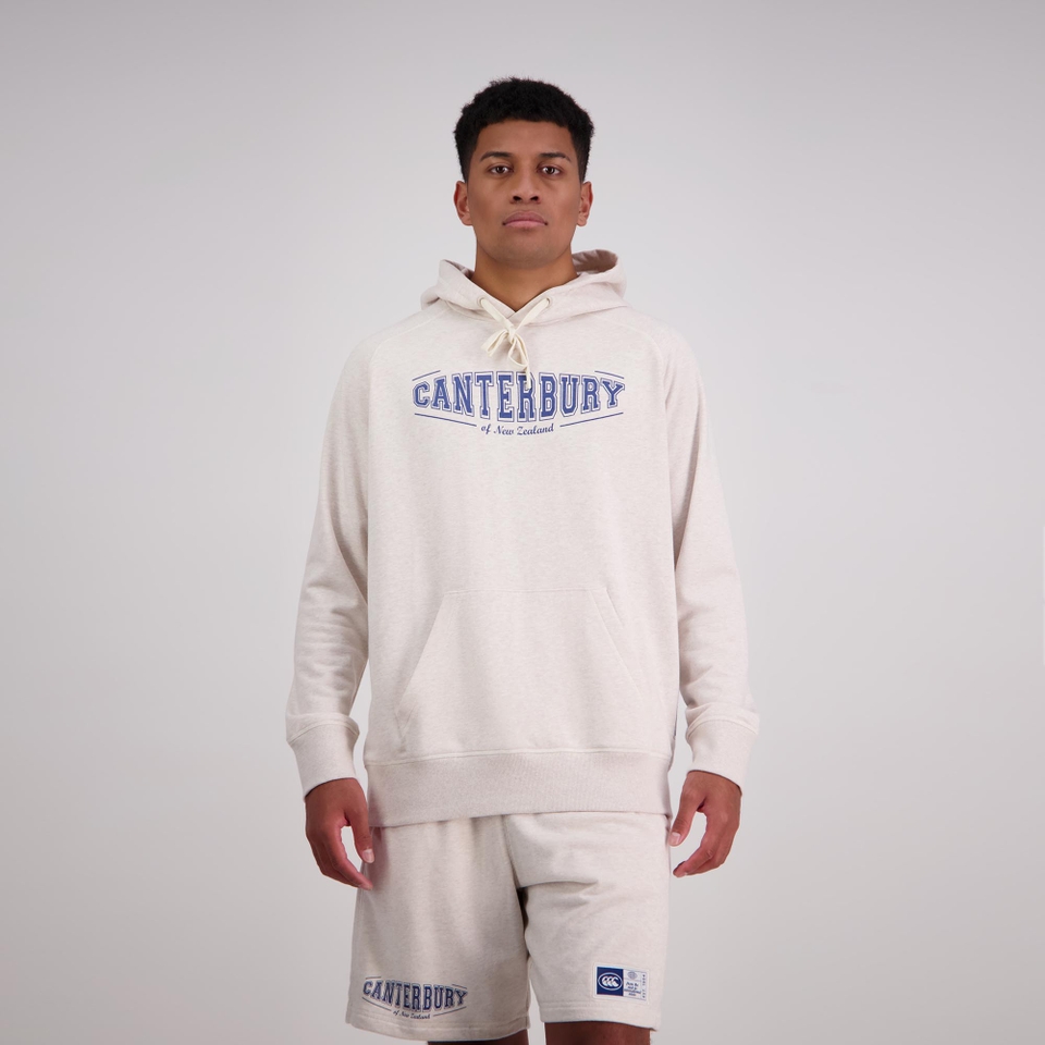 MENS CAPTAIN RAGLAN HOODIE OATMEAL MARLE- 28