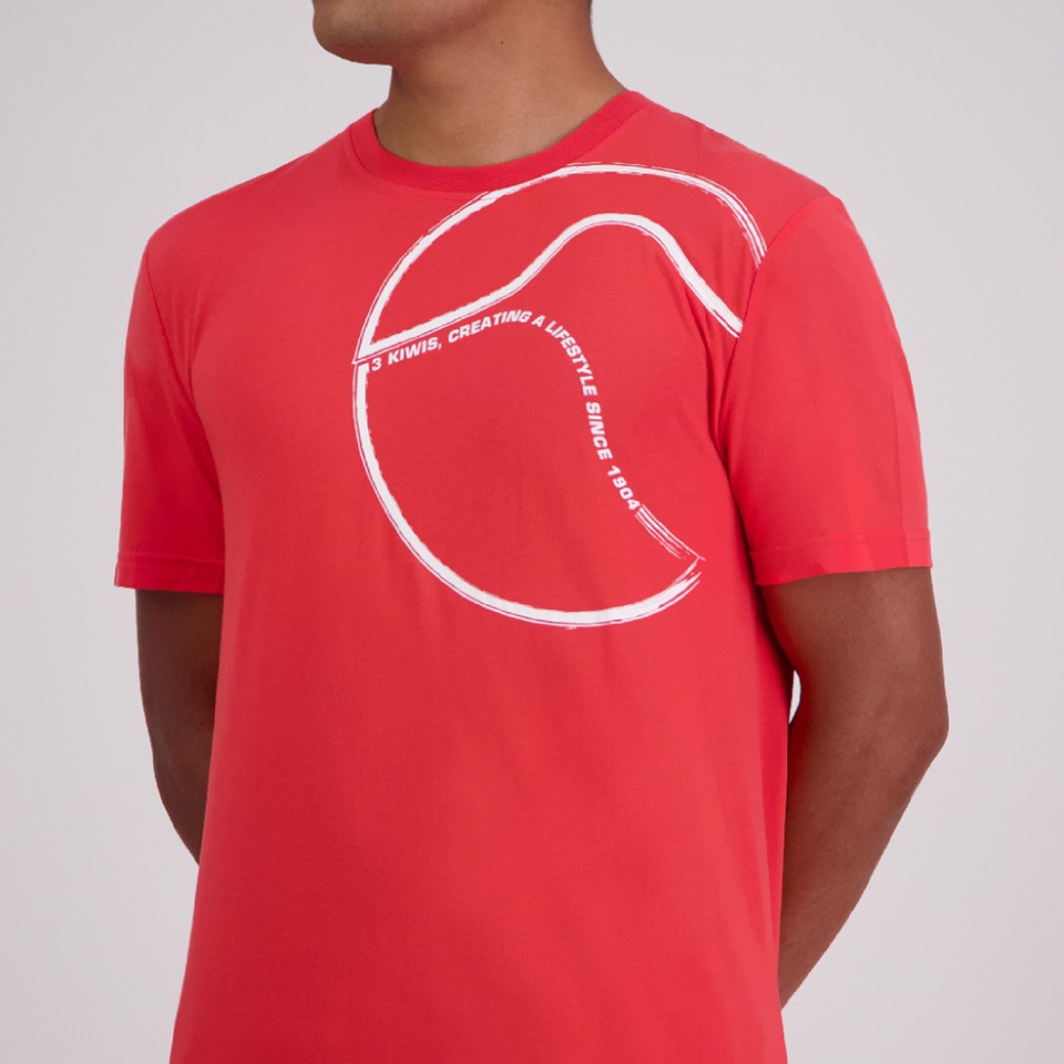 MENS BRUSH STROKE T-SHIRT BITTERSWEET