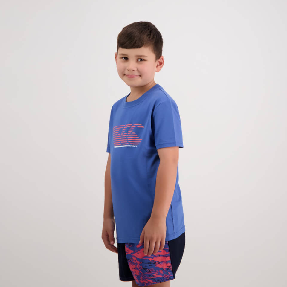 Kids Stripe T-Shirt Bright Cobalt