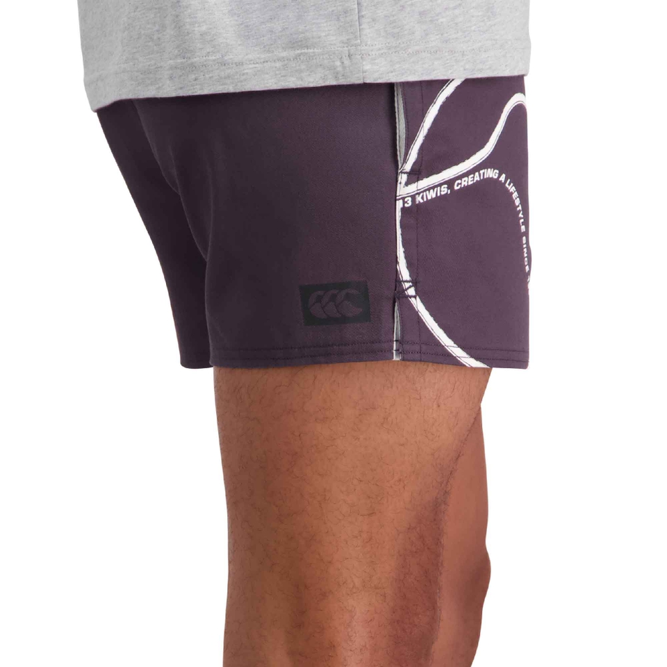 MENS BRUSH STROKE DRILL SHORT EBONY