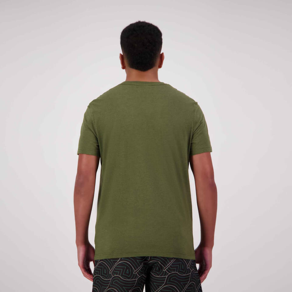 Mens Logo T-Shirt Khaki Marl