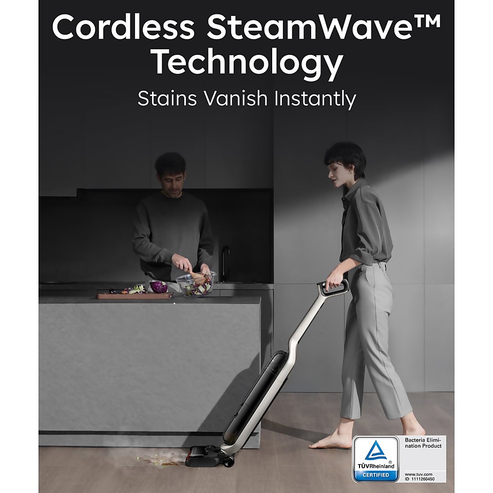 MACH V1 Cordless StickVac with Steam Mop