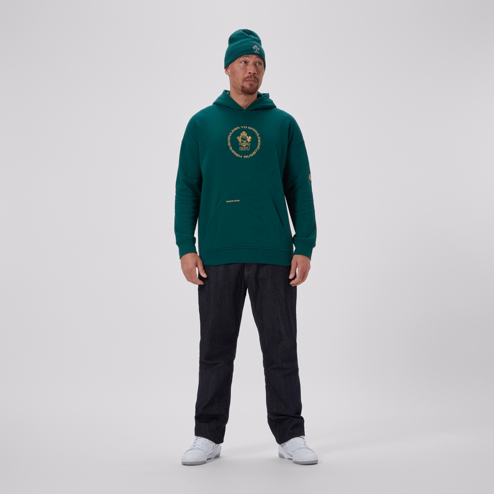 CANTERBURY IRE 150TH HOODIE AM GREEN