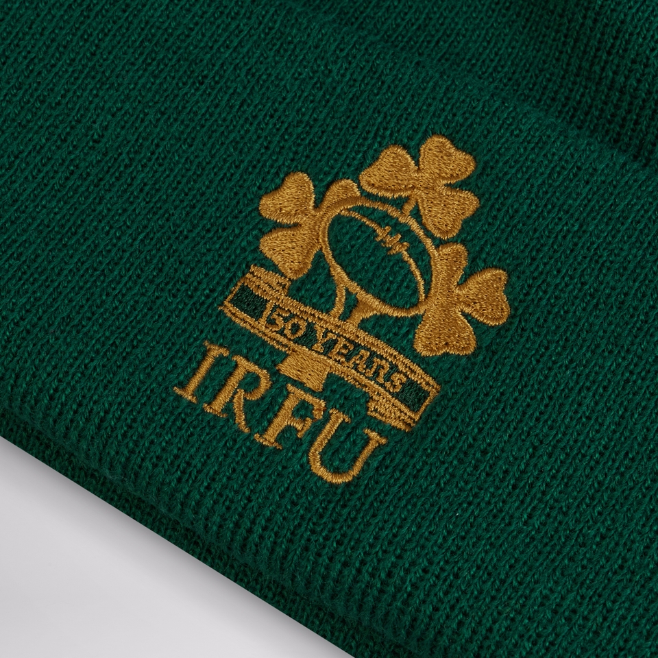 ADULT UNISEX IRELAND 150TH BOBBLE HAT GREEN