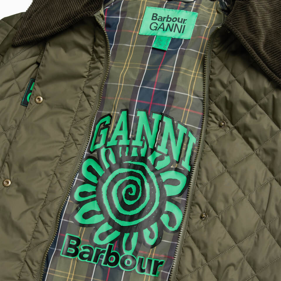 Barbour｜JACKETS (Barbour x GANNI Burghley Quilted Jacke Barbour x GANNI Burghley Quilted Wax Jacket | Liberty
