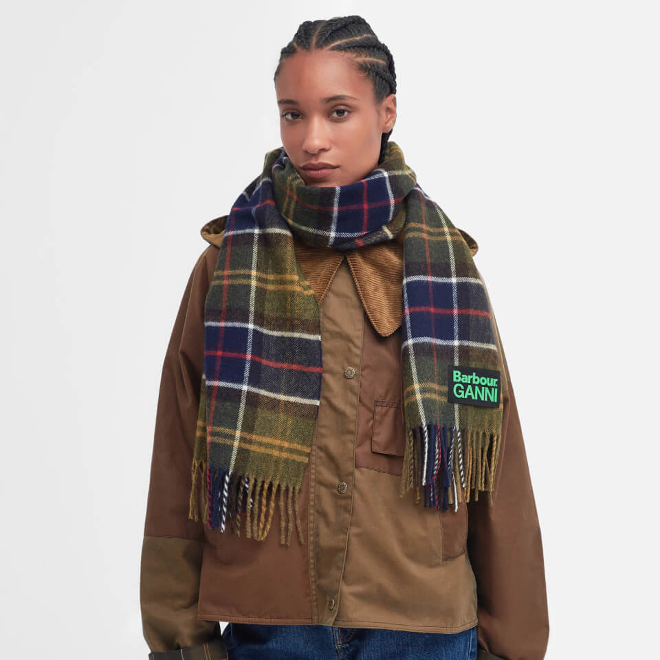 【関税&送料込】Barbour X Ganni Barbour Wool Scarf X Ganni 【関税&送料込】Barbour X Ganni Scarf Ganni Barbour Wool X
