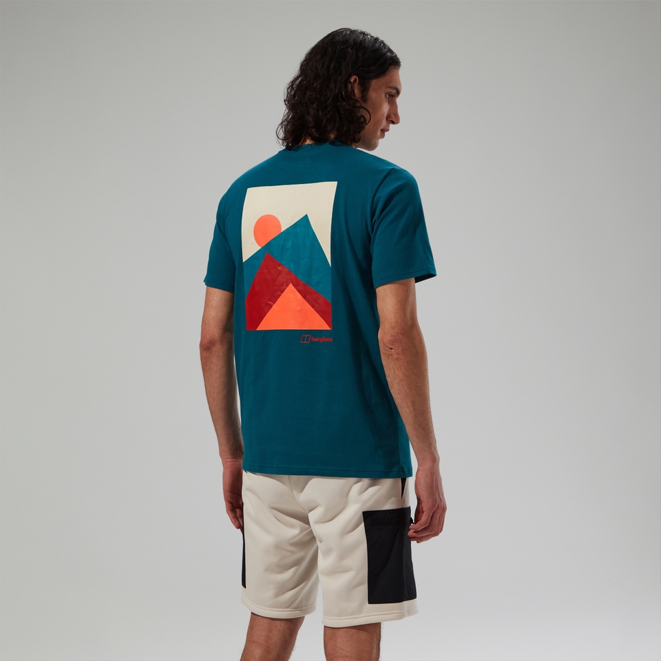 MTN Silhouette Herren-T-Shirt Blau