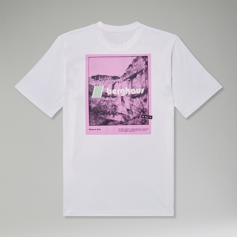 Unisex Natural Grit Short Sleeve T-Shirt - White