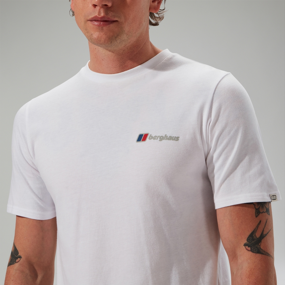 MTN Lineation Herren-T-Shirt Weiß