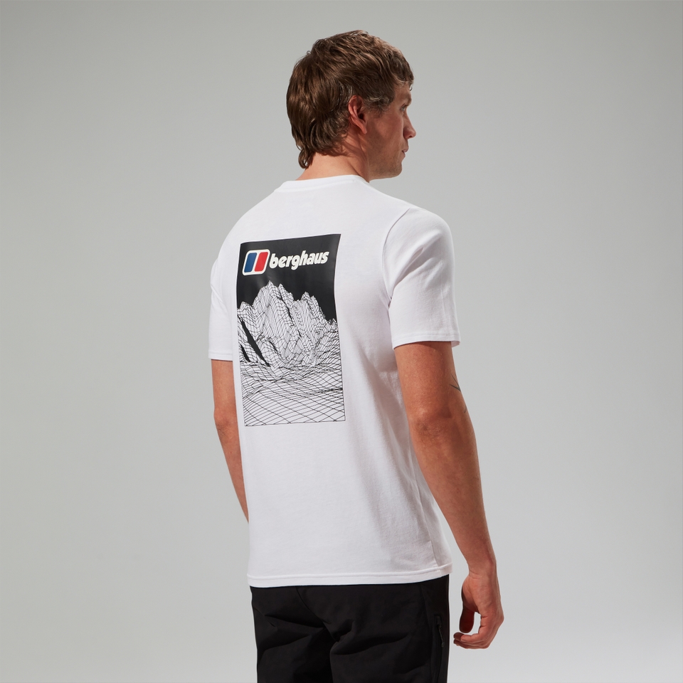 MTN Lineation Herren-T-Shirt Weiß