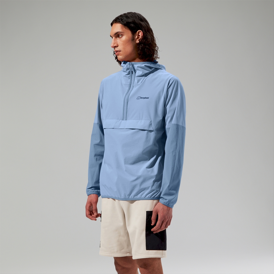 Wandermoor Herren-Wind-Smock Grau