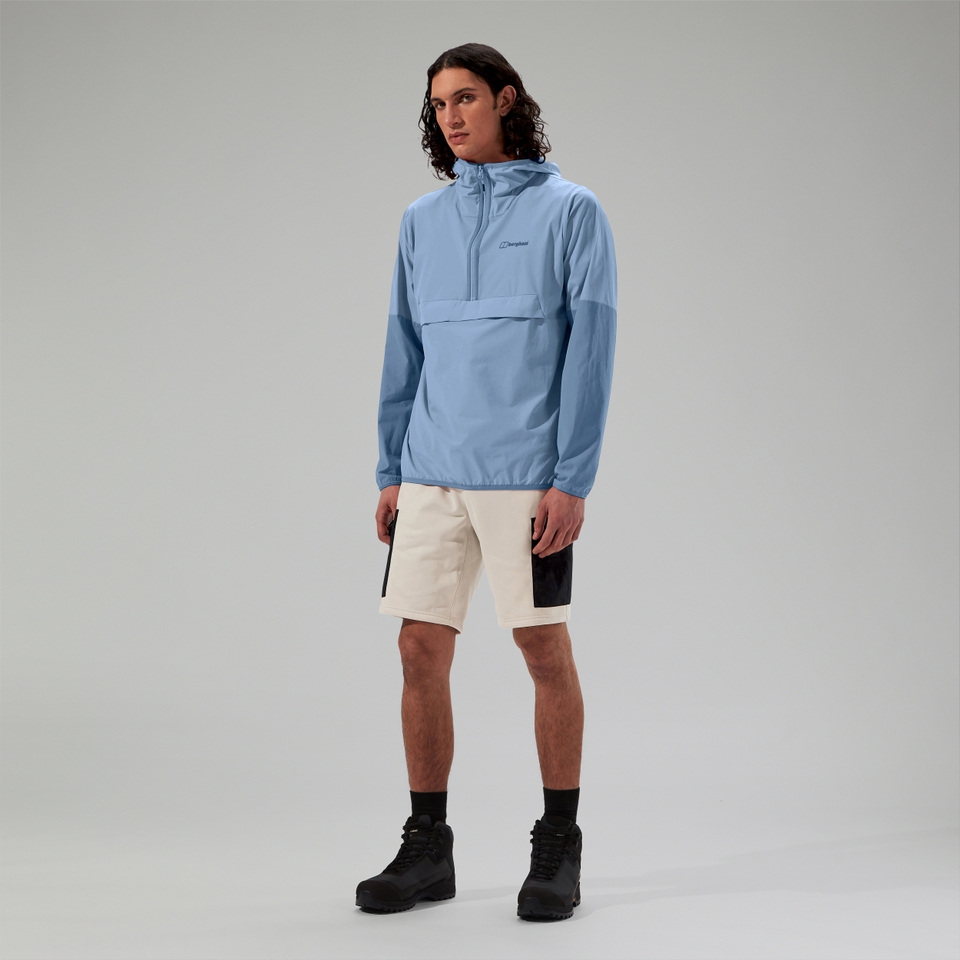 Wandermoor Herren-Wind-Smock Grau