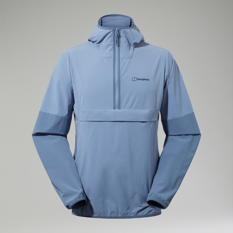 Wandermoor Herren-Wind-Smock Grau