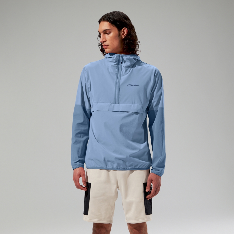 Wandermoor Herren-Wind-Smock Grau