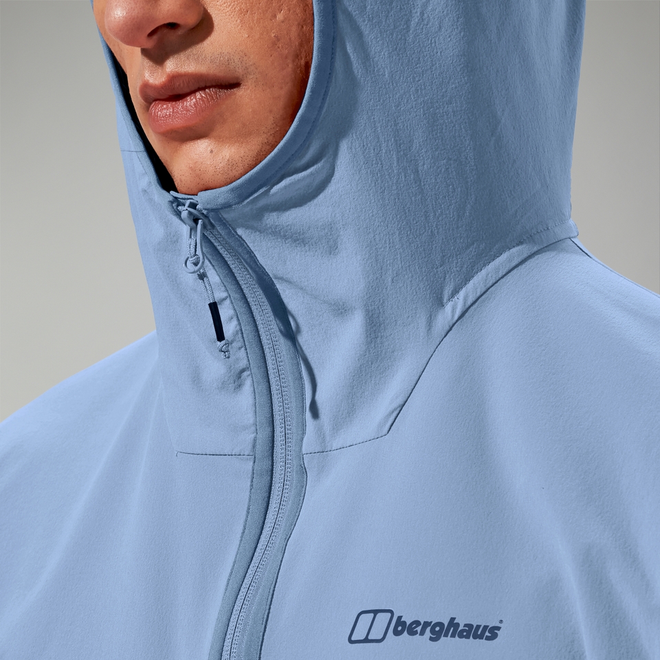 Wandermoor Herren-Wind-Smock Grau
