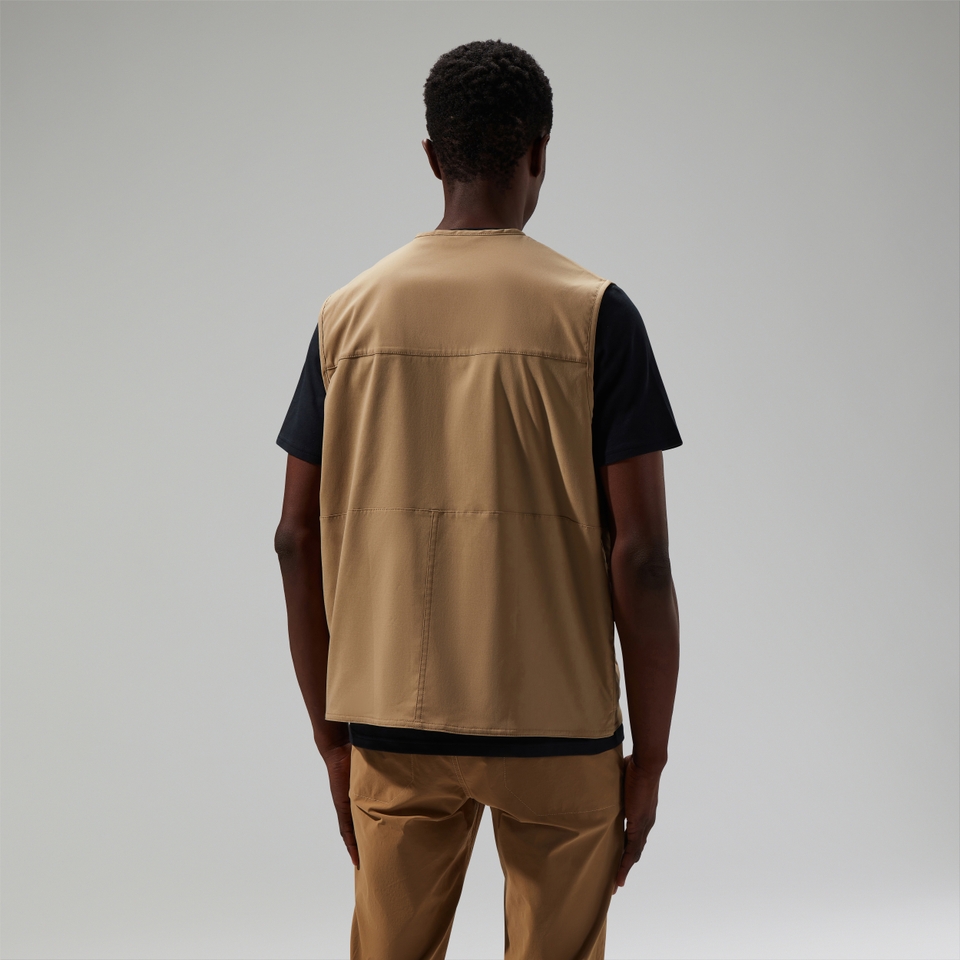 Unisex Utility Pocket Vest Brown