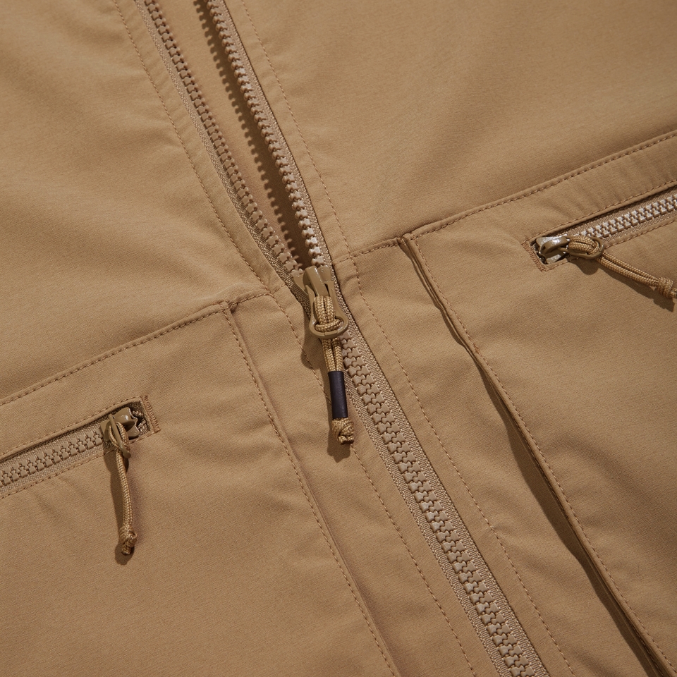 Unisex Utility Pocket Vest Brown