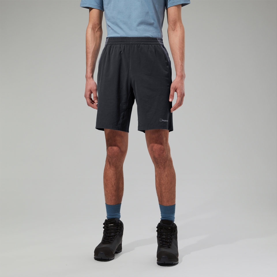 Wandermoor Herren-Windshorts Schwarz/Grau