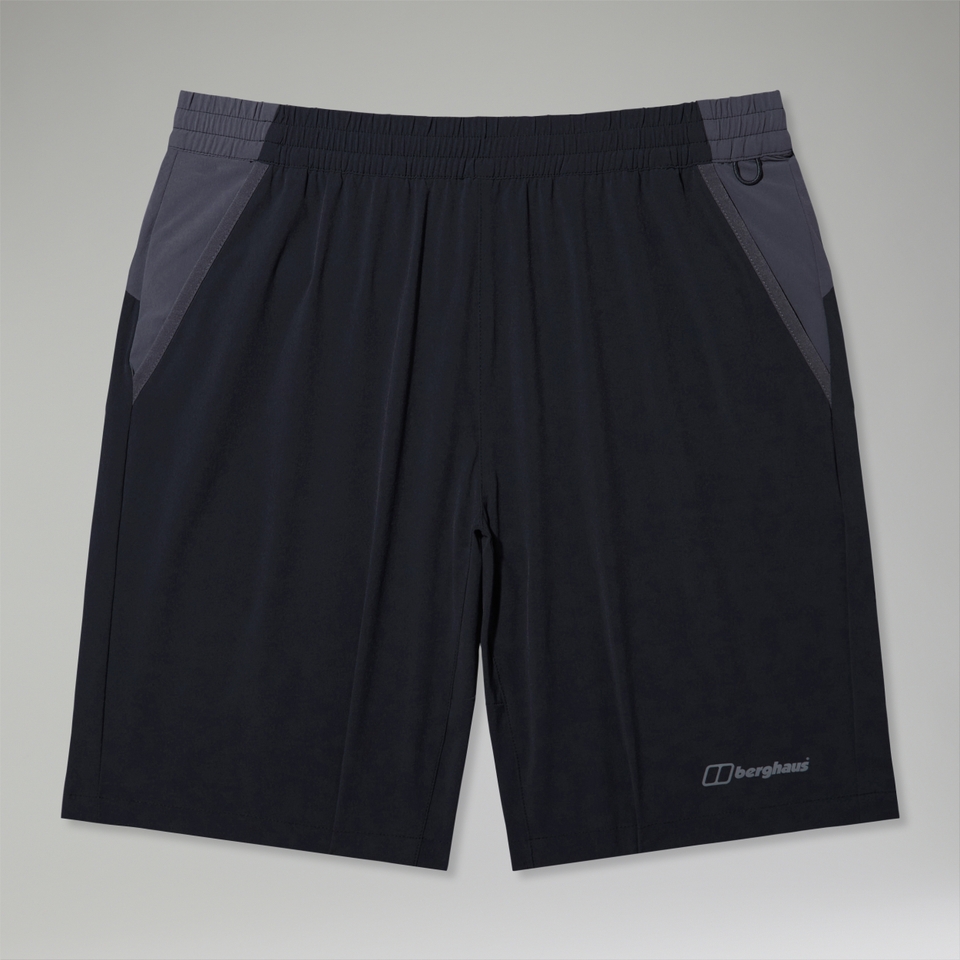 Wandermoor Herren-Windshorts Schwarz/Grau