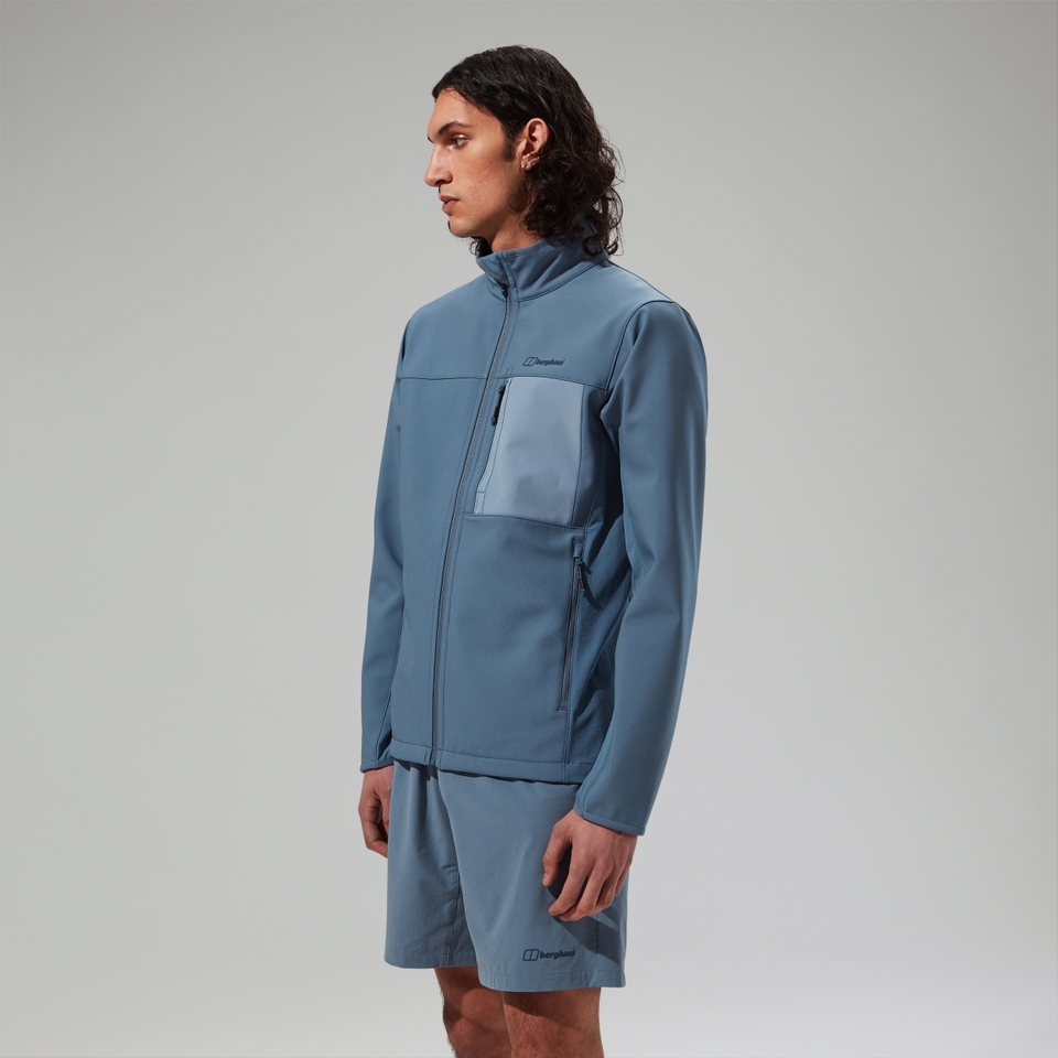 Men's Ghlas 2.0 Softshell Jacket Blue/Grey