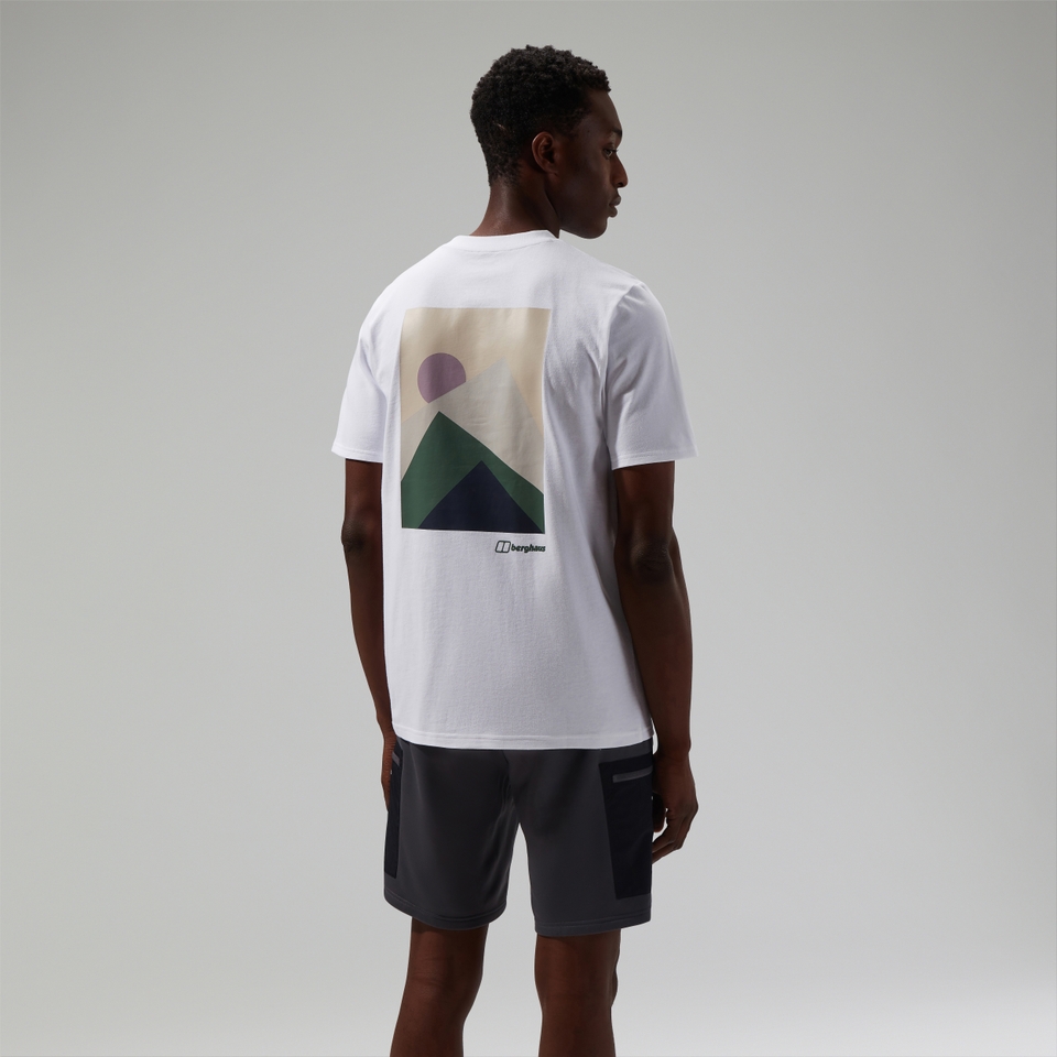 MTN Silhouette Herren-T-Shirt Weiß