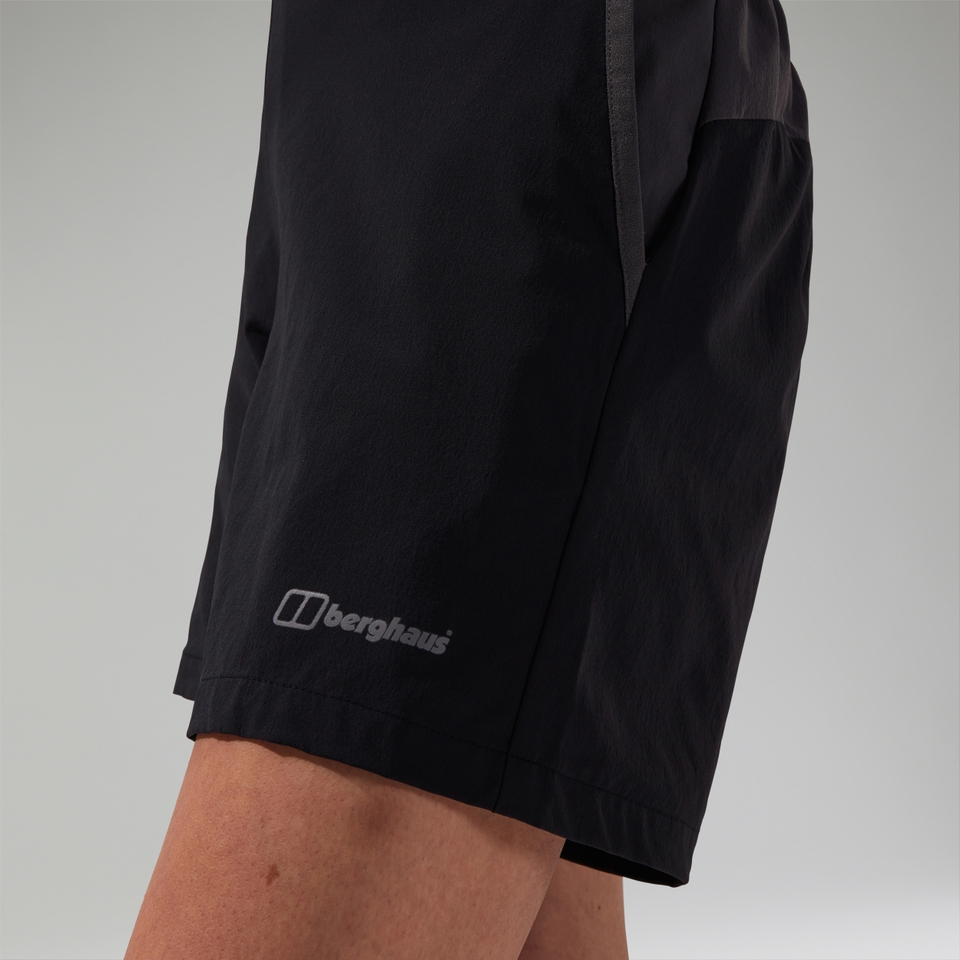 Wandermoor Wind Damen-Shorts Schwarz/Grau