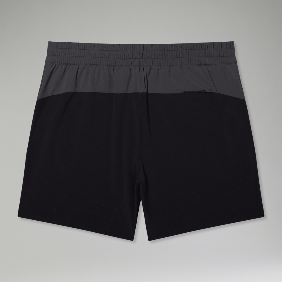 Wandermoor Wind Damen-Shorts Schwarz/Grau