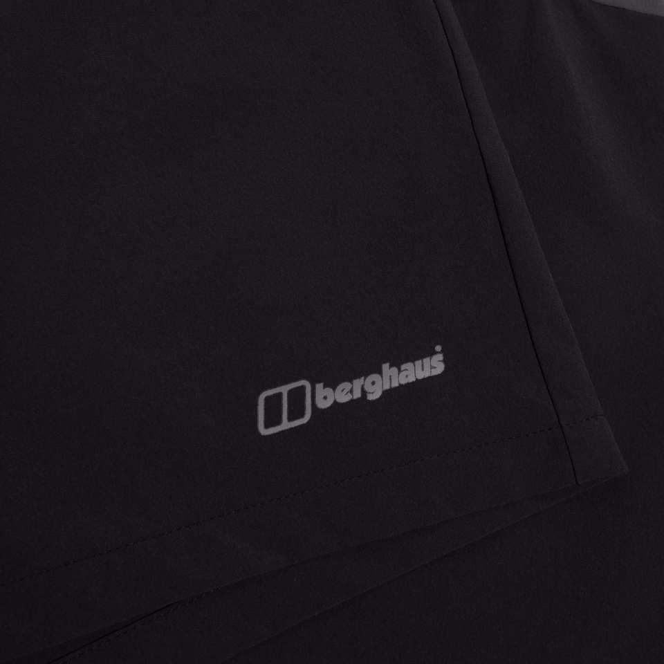 Wandermoor Wind Damen-Shorts Schwarz/Grau