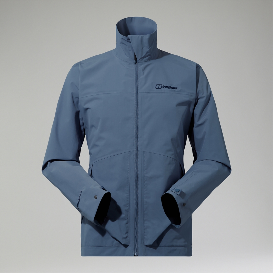 Wasserdichte Woodwalk Herren-Jacke Blau
