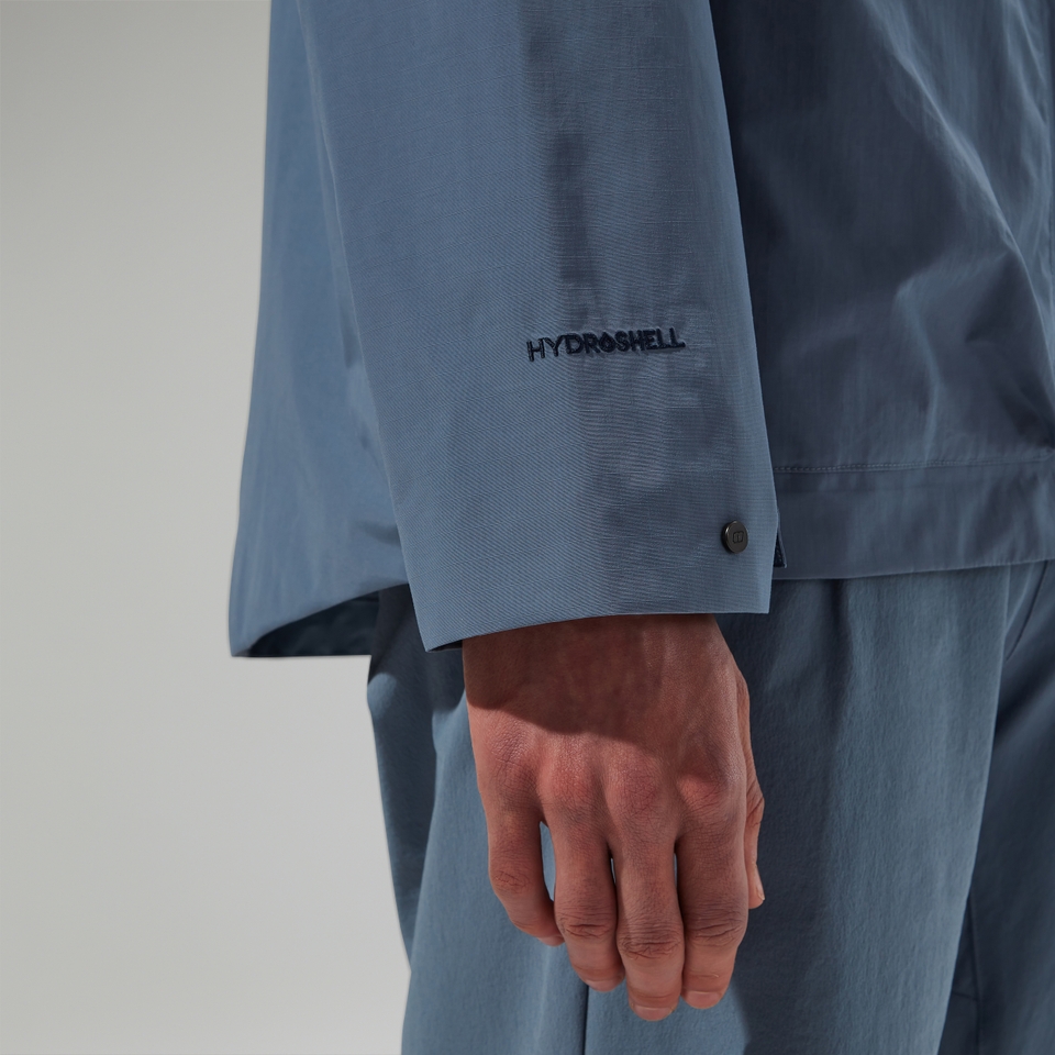 Wasserdichte Woodwalk Herren-Jacke Blau