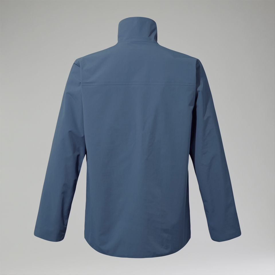 Wasserdichte Woodwalk Herren-Jacke Blau