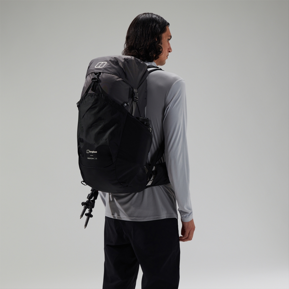 Unisex Freeflow 30L Rucksäcke Grau/Schwarz