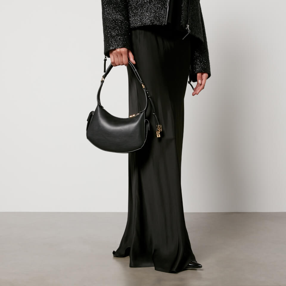 Ganni Mini Bou Leather and Faux Leather Bag